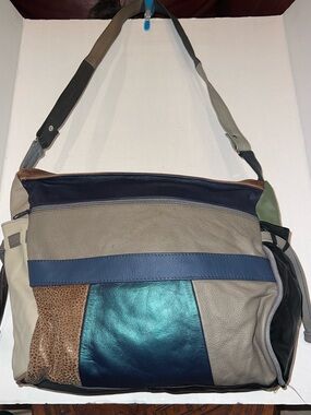 Vintage MEXICO Leather Patchwork Bag